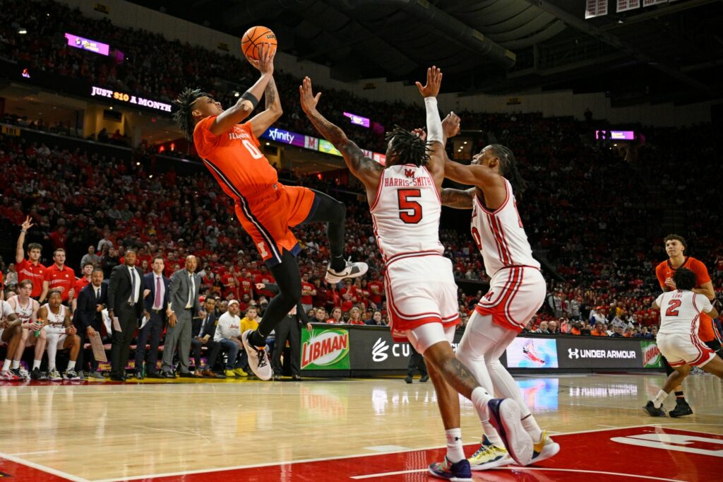 Terrence Shannon Jr. scores 27 points as No. 14 Illinois earns its 1st victory at Maryland since 2011