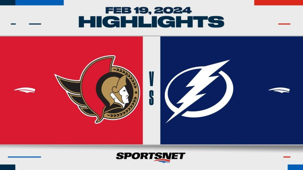 NHL Highlights: Senators 4, Lightning 2