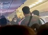 Terrifying moment power bank explodes on plane -air passenger panic on AirAsia flight in Thailand