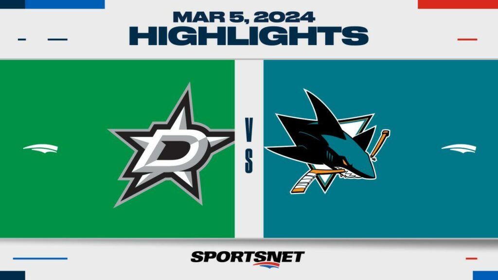 NHL Highlights: Stars 7, Sharks 6 (OT)