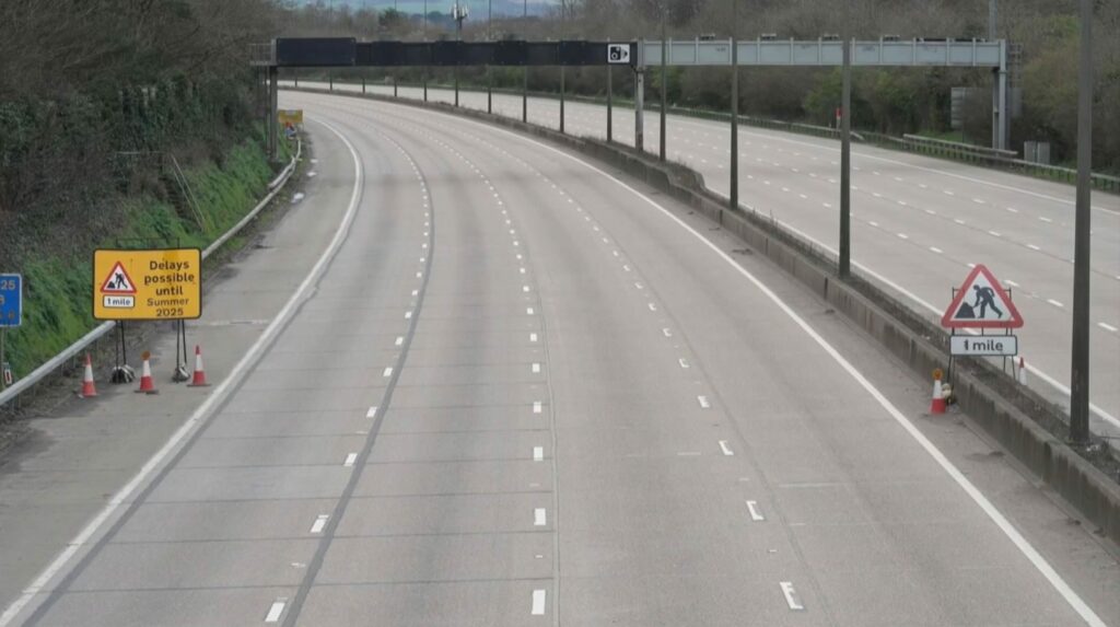 M25 falls silent: First-ever planned daytime closure