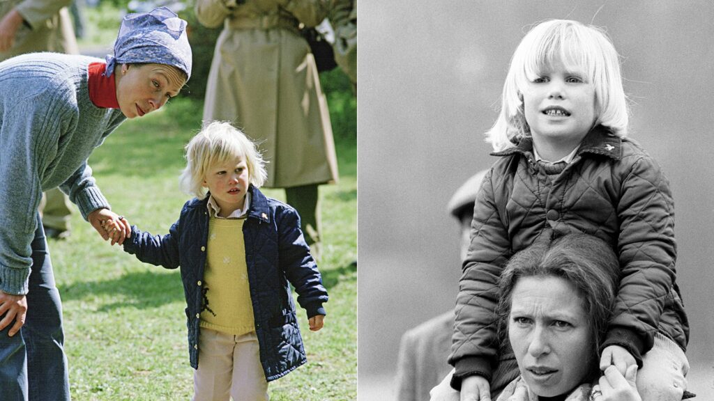 8 adorable baby photos of Zara Tindall with her mother Princess Anne