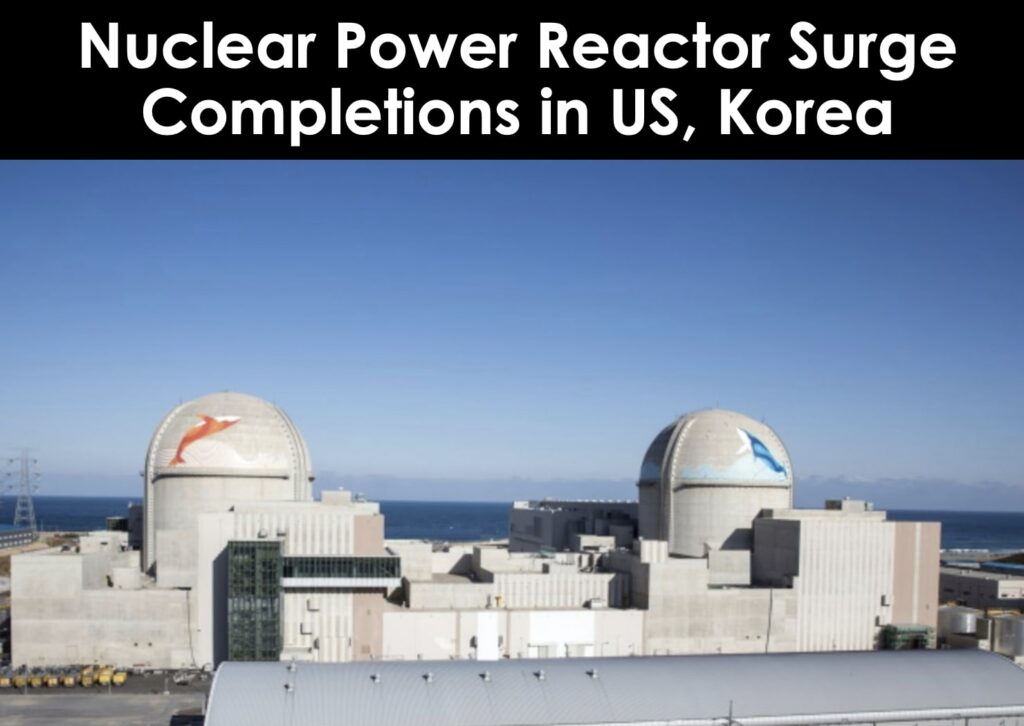 Surge in New Nuclear Power Completions