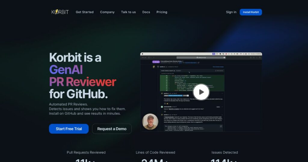 Korbit: Elevate your code with automated PR reviews