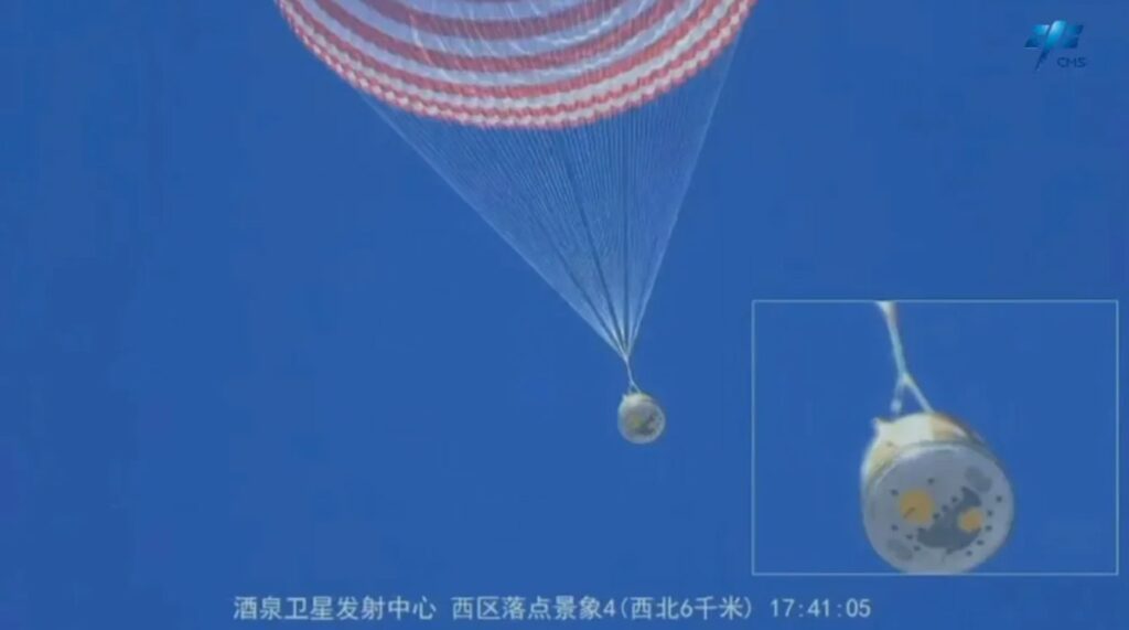 China’s Shenzhou-17 crew return to Earth