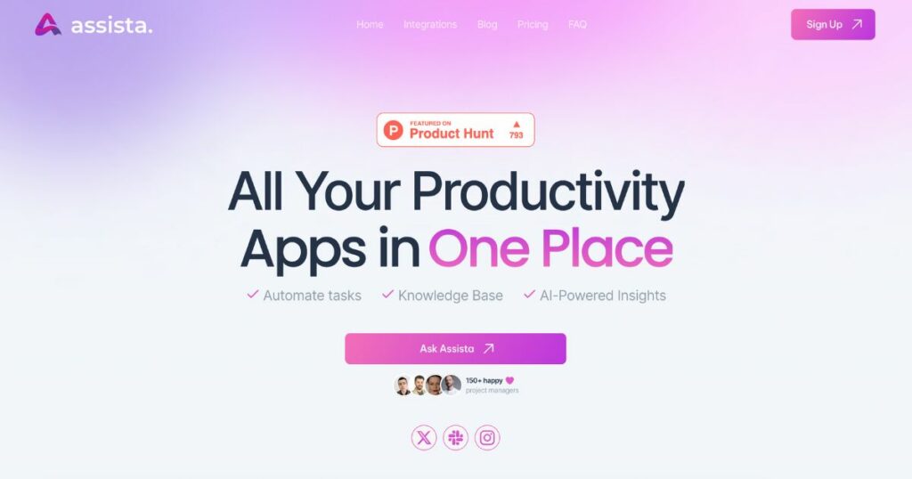 Assista: Streamline your productivity across all apps