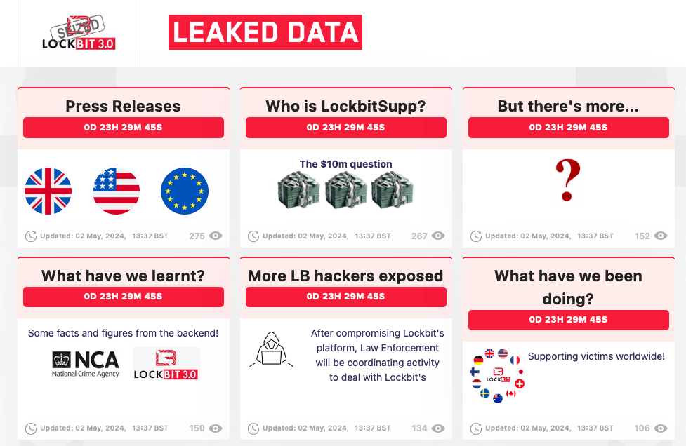 Police resurrect Lockbit’s site and troll the ransomware gang