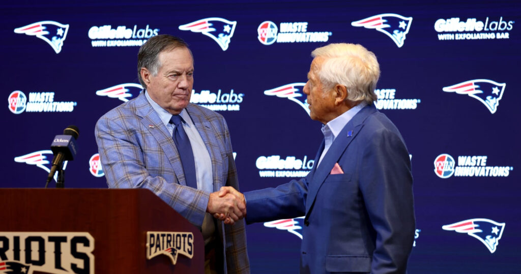 Patriots’ Robert Kraft Calls Bill Belichick ‘Greatest’ NFL HC Ever at Tom Brady Roast