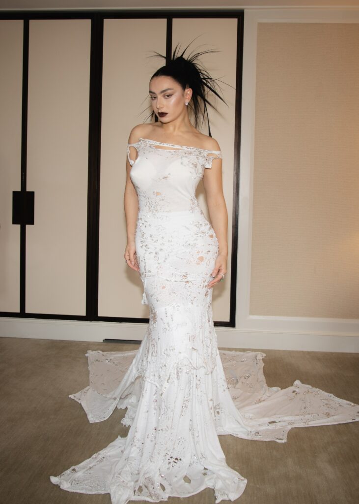 Charli XCX’s Punk-Inspired Gown at the 2024 Met Gala Was Made From Patchworked T-Shirts