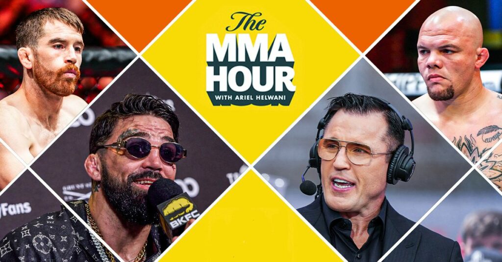 The MMA Hour with Chael Sonnen, Mike Perry, Anthony Smith, and Cory Sandhagen at 1 p.m. ET