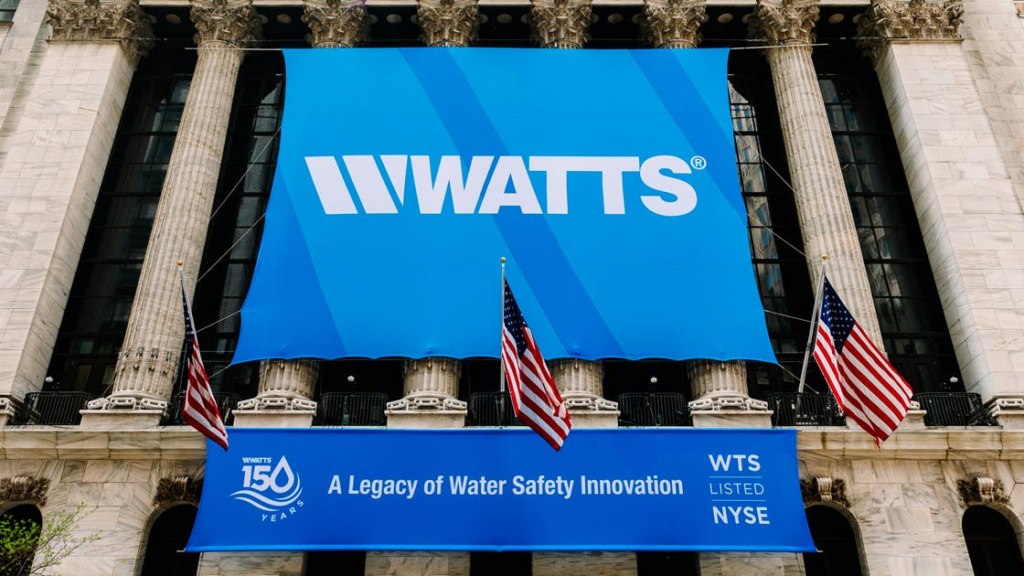 Watts Celebrates 150th Anniversary with Bell Ringing at New York Stock Exchange