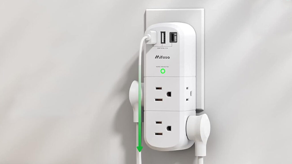 Plug in all the things! This compact USB-equipped surge protector is $10