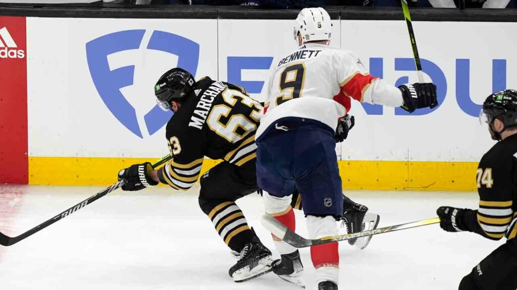 Bruins, Panthers debate Sam Bennett’s hit on Brad Marchand