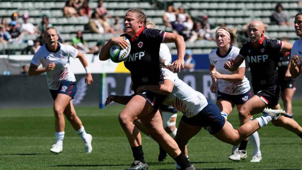 Canadian women defeat Australia in Pacific Four Series rugby play