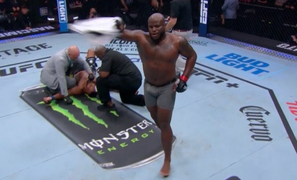 Pros react after Derrick Lewis TKO’s Rodrigo Nascimento at UFC St. Louis