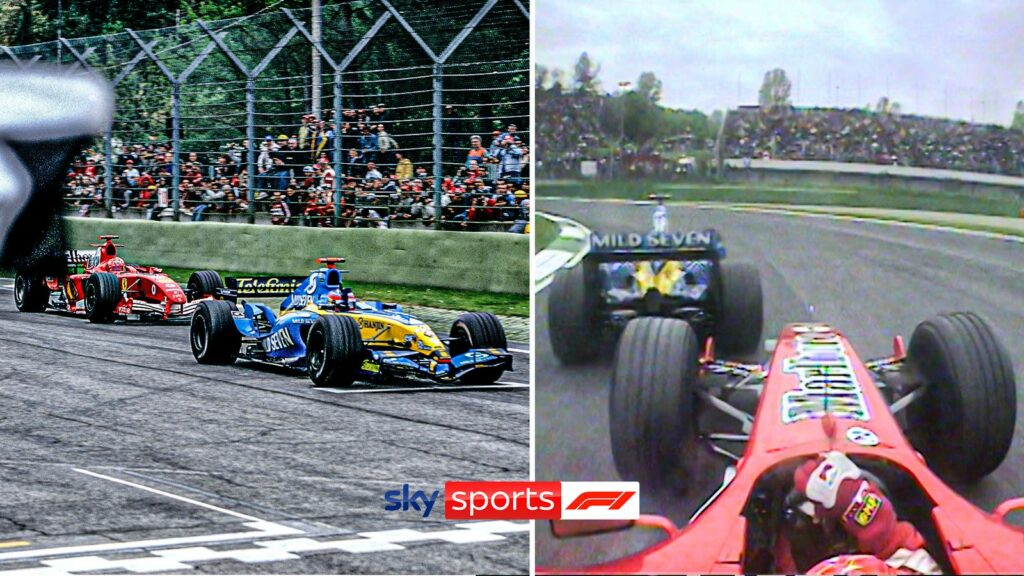 Michael Schumacher vs Fernando Alonso’s epic duel at the 2005 San Marino Grand Prix | F1 News | Sky Sports