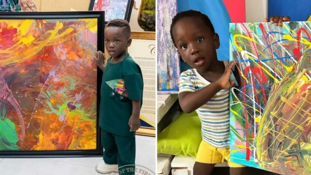 One-Year-Old Ace-Liam Nana Sam Ankrah Sets Record As GWR Youngest Artist