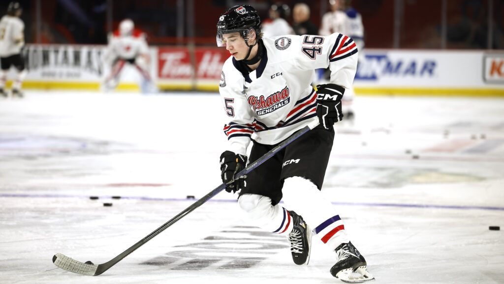 Beckett Sennecke: his mother would love to see him with the Canadiens