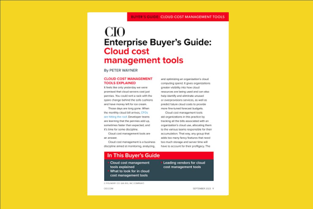 Download our cloud cost management enterprise buyer’s guide