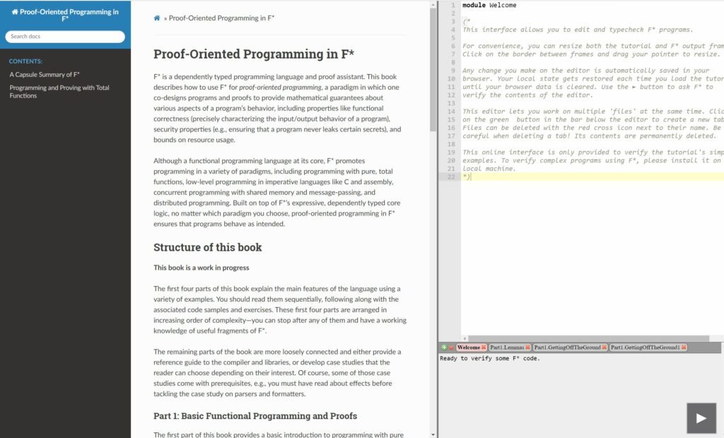 F* – A Proof-Oriented Programming Language