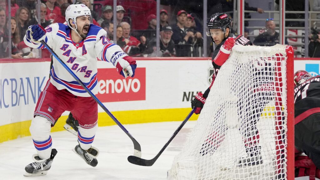 Series highlights: Chris Kreider almost single-handedly eliminates the Hurricanes