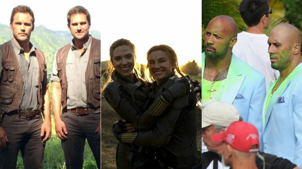 The stars and their stunt doubles: from Scarlett Johansson’s Black Widow body double to Chris Pratt’s late friend and stunt performer Tony McFarr