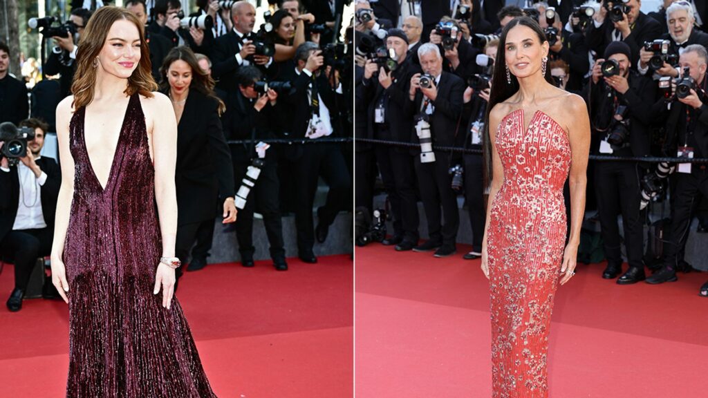 Emma Stone and Demi Moore look sensational on Day 4 of Cannes Film Festival