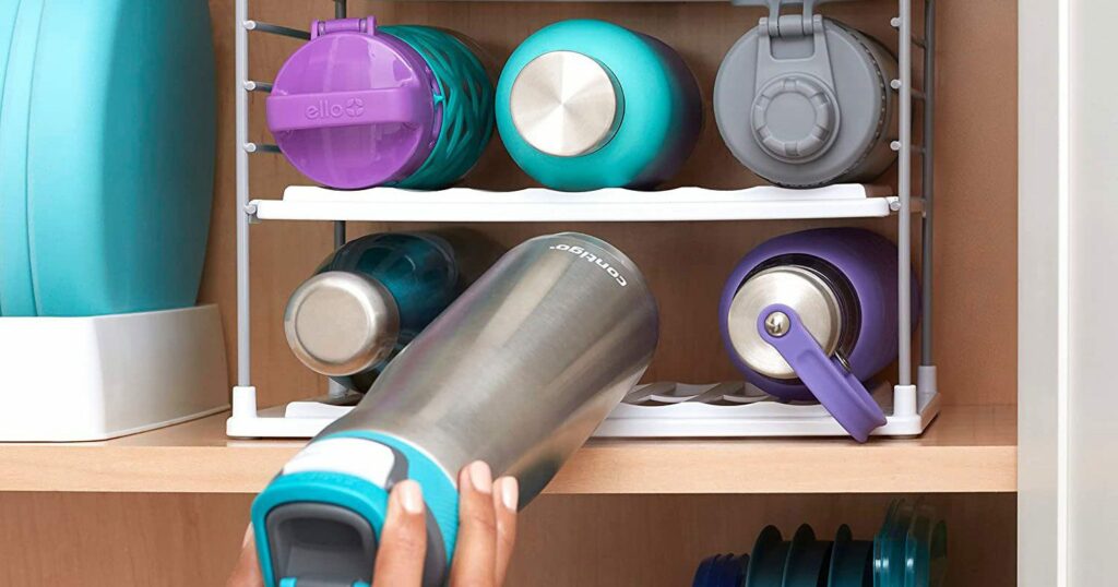 10 Genius Ways to Store and Organize Water Bottles