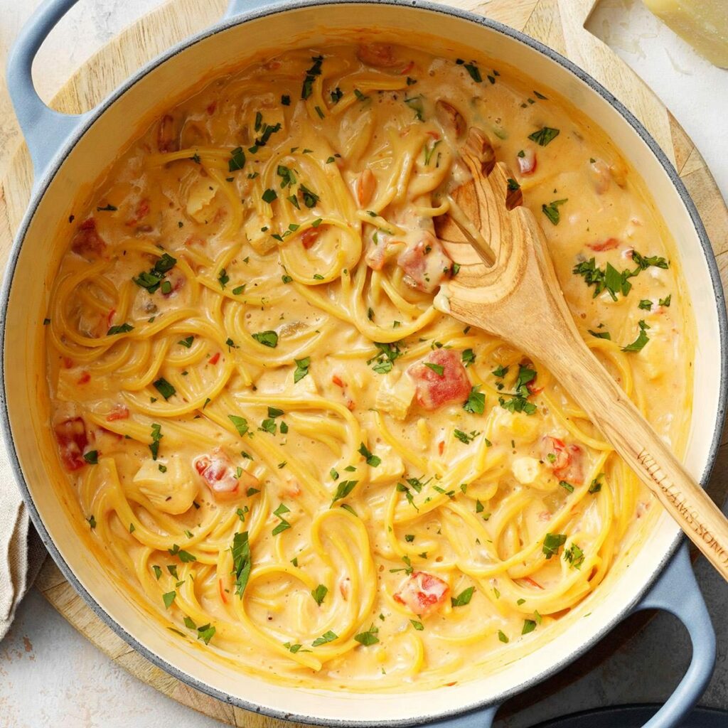 Cheese Chicken Spaghetti