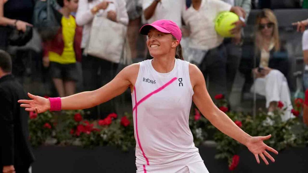 Top-ranked Swiatek dominates No. 2 Sabalenka to claim her 3rd Italian Open title