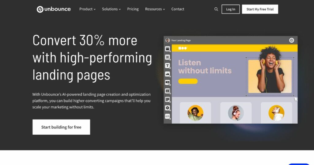 Unbounce: High-converting landing pages