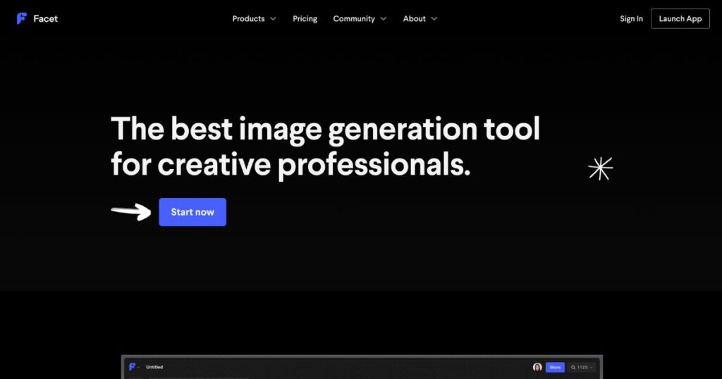 Facet: Ai image generation tool professionals