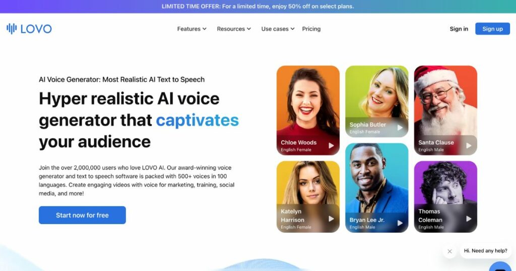 Genny: AI voice generator and video editor