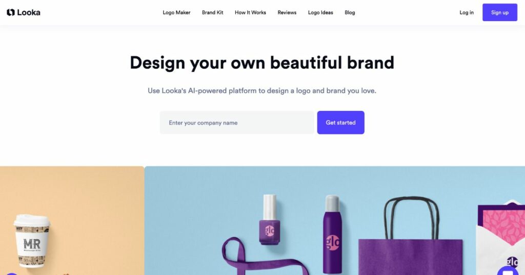 Looka: Design your brand with AI