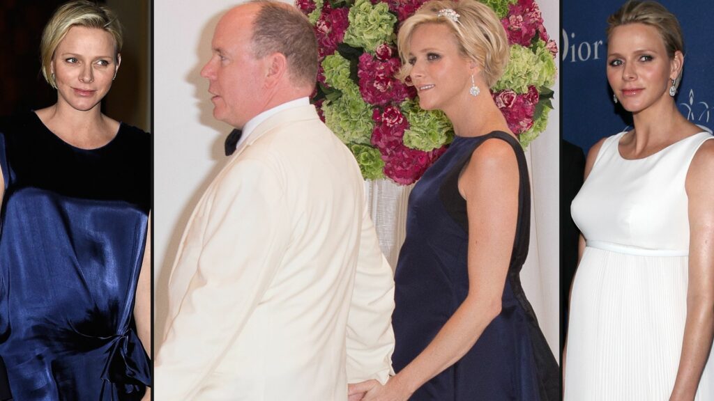 7 rare photos of pregnant Princess Charlene’s glowing baby bump