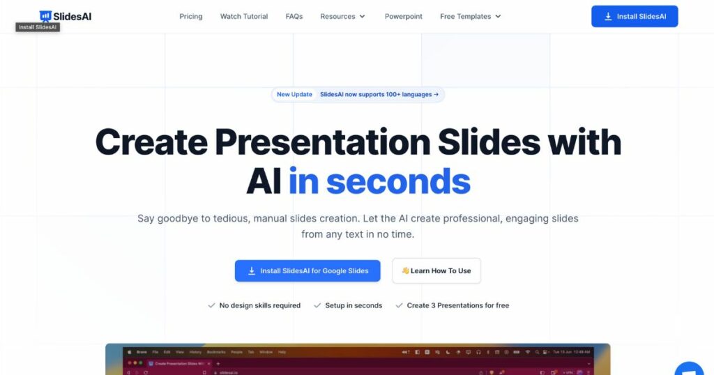 SlidesAI: Create presentations with AI