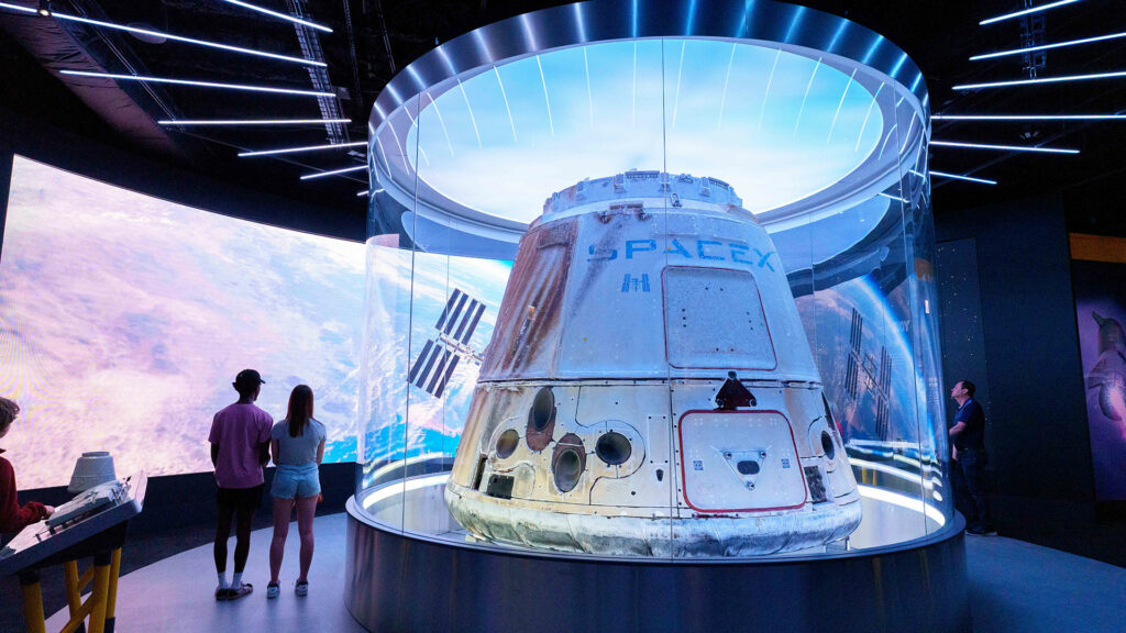 SpaceX Dragon joins Mercury and Apollo capsules on display in Chicago