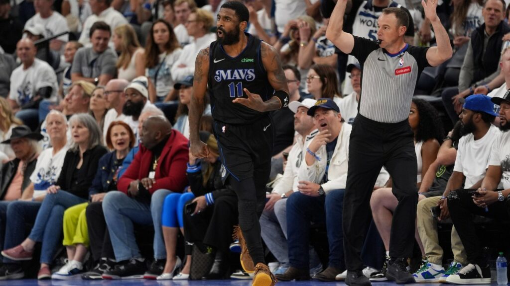 Referee admits foul ‘should have been called’ on Mavericks’ Kyrie Irving late in Game 2