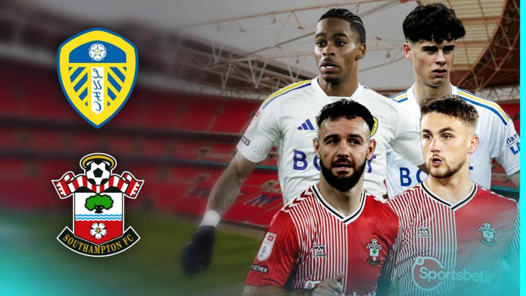 Leeds United 6-5 Southampton: Championship play-off final XI including Summerville, Meslier