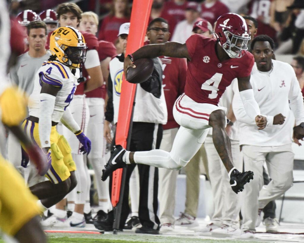 Alabama QB Jalen Milroe ranks as third-biggest gunslinger in college football