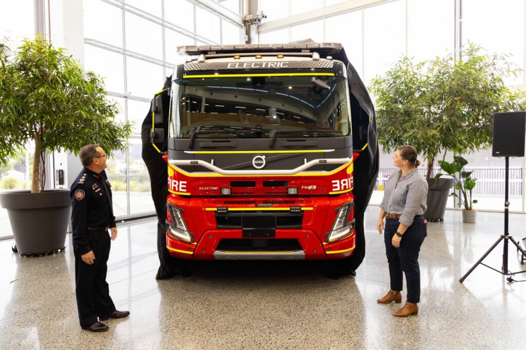 Queensland Fire and Emergency Services (QFES) take delivery of first electric vehicle from Volvo Trucks
