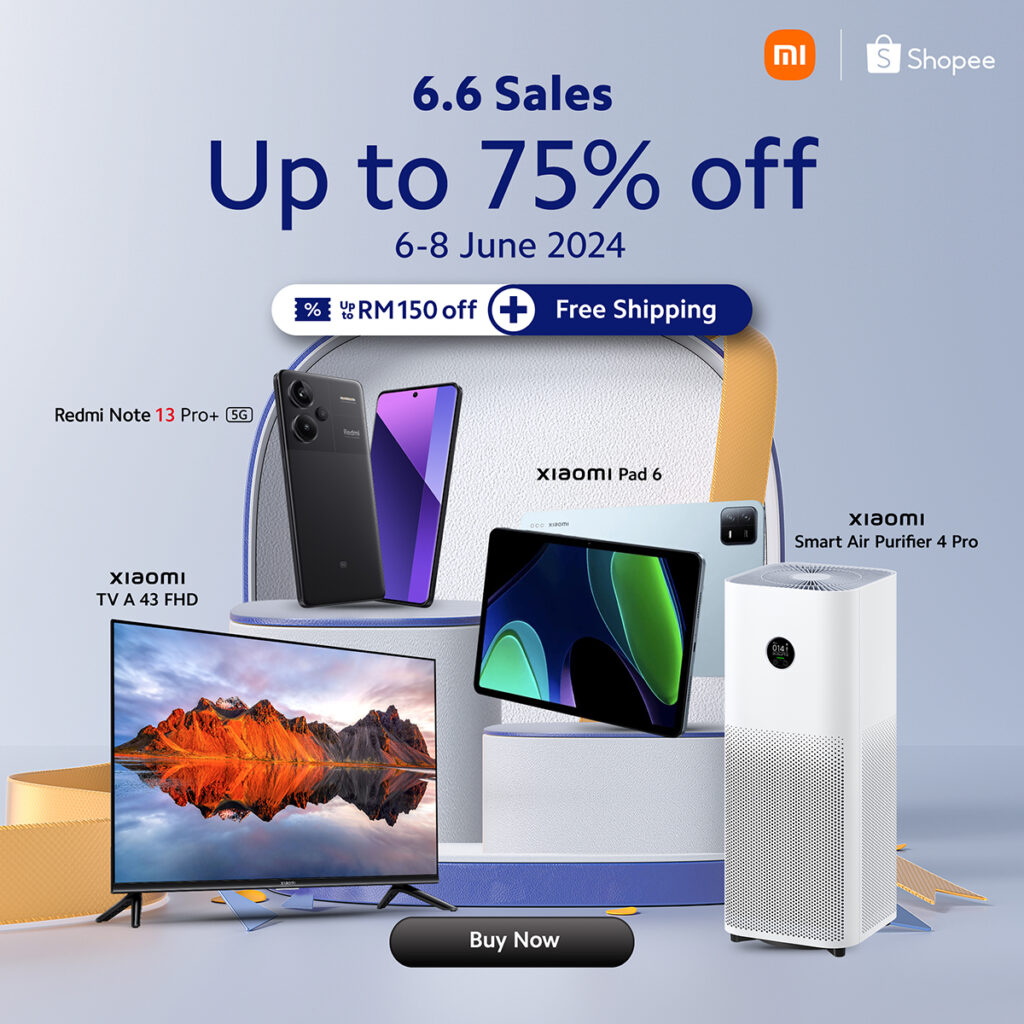 Xiaomi Malaysia announces 6.6 sales campaign, introduces new G34WQi Curve Gaming monitor