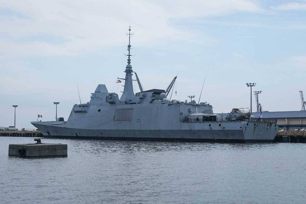 French warship on port call in Manila