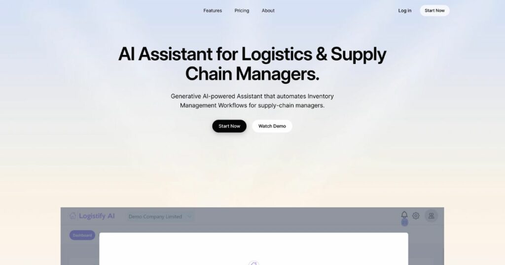 Logistify: AI assistance for efficient supply chain management