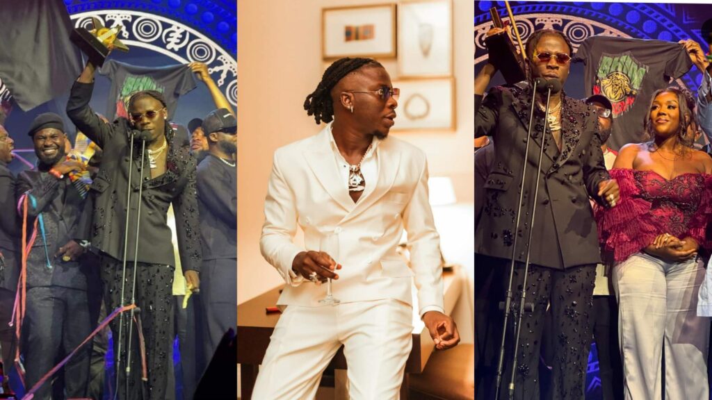 Stonebwoy Eulogizes His Late Mother After Winning Artiste Of Year At The 25th TGMA