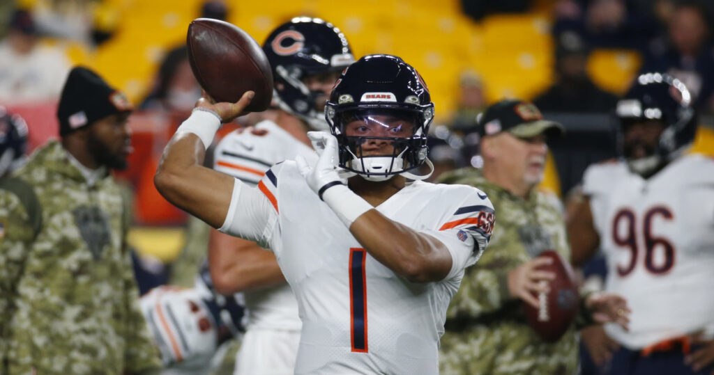 Justin Fields Sports Steelers Uniform in IG Photos After Offseason Trade from Bears