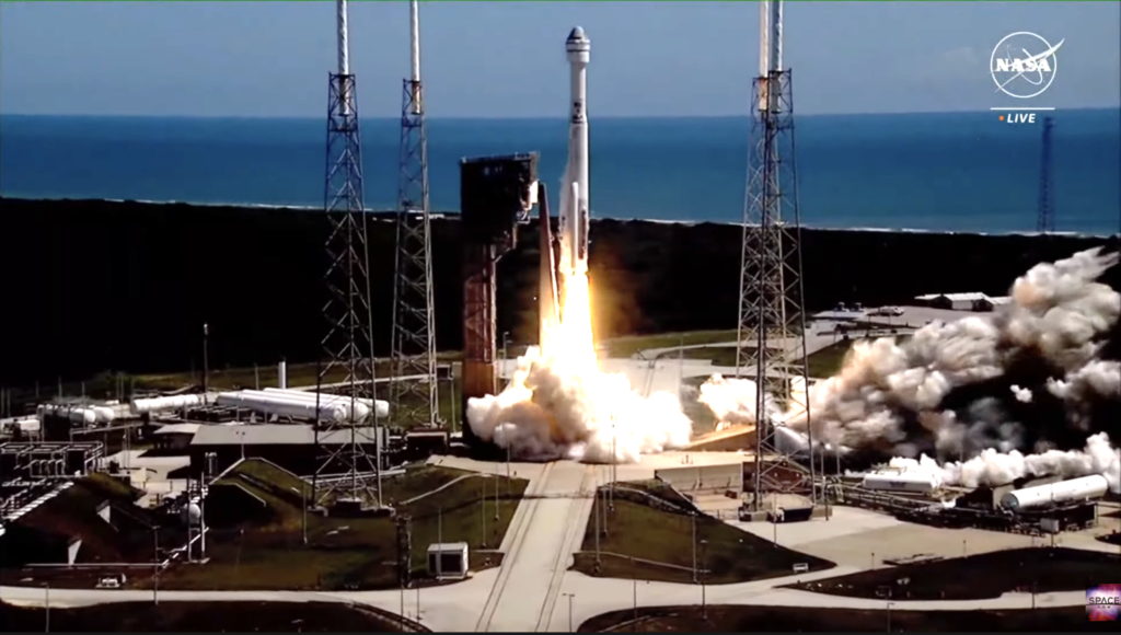 Boeing Starliner launches first crewed mission for NASA