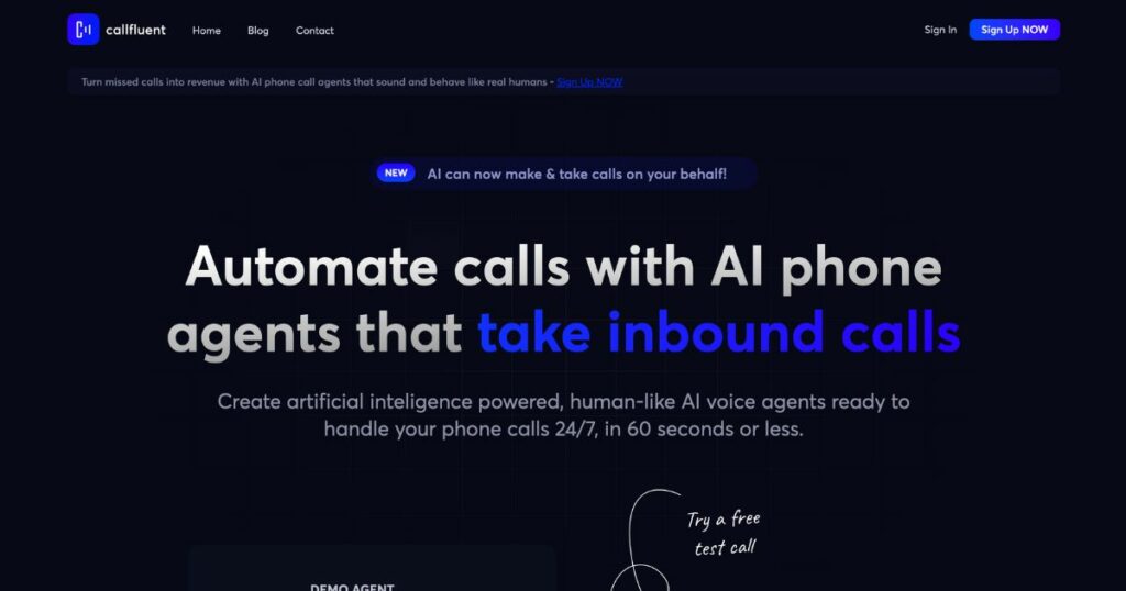 CallFluent: AI phone agents for businesses