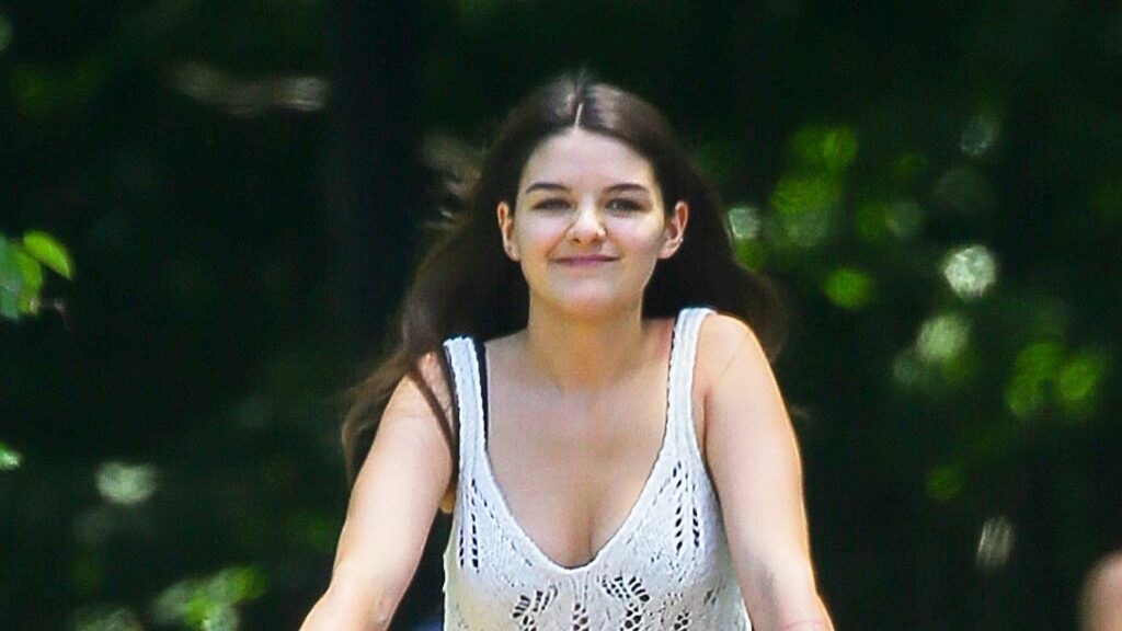 Suri Cruise is glowing as she enjoys a ride round central park ahead of new chapter