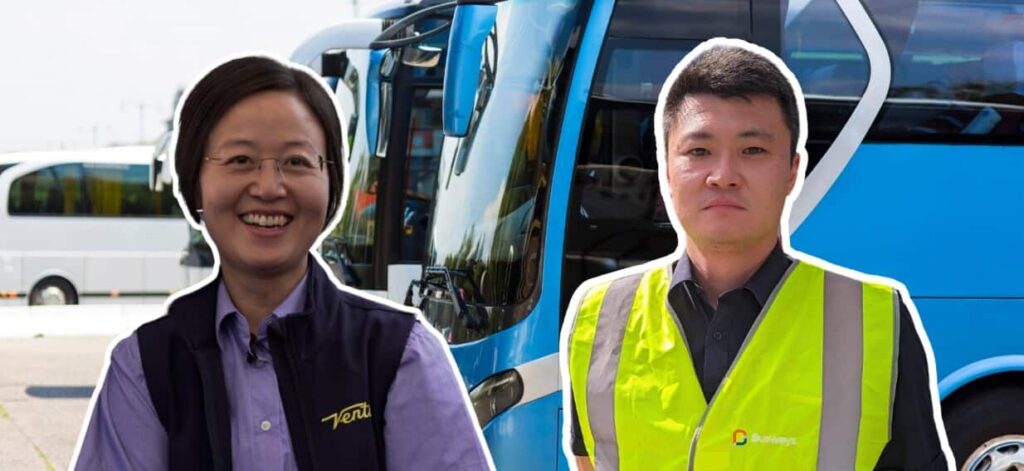 Lily and Rex swapped office jobs for bus driving. They say it gives them a sense of ‘freedom’